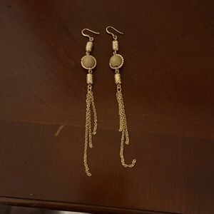 Elegant Gold Dangle Earrings